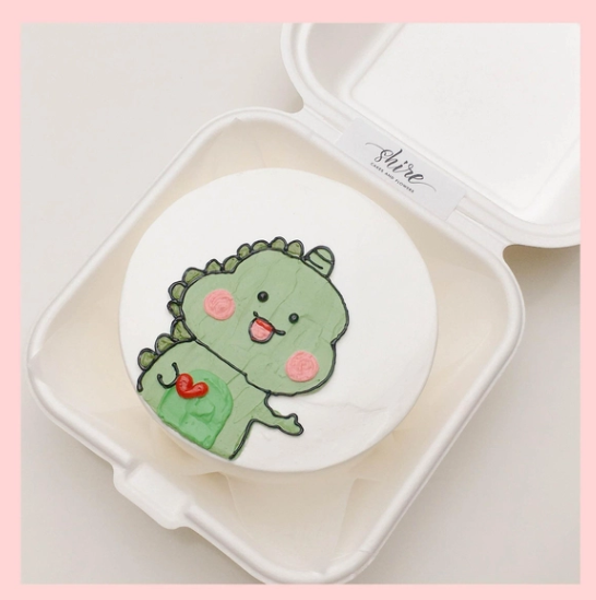 Mini Bento hình động vật dễ thương - Bánh kem bơ mini hộp bã mía