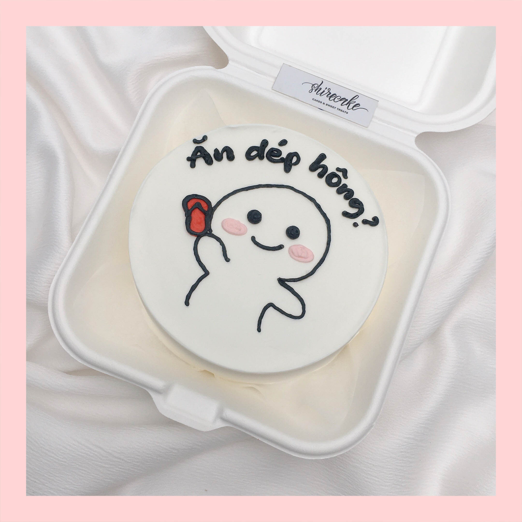 Mini Bento vẽ hình ngộ nghĩnh - Bánh kem bơ mini hộp bã mía