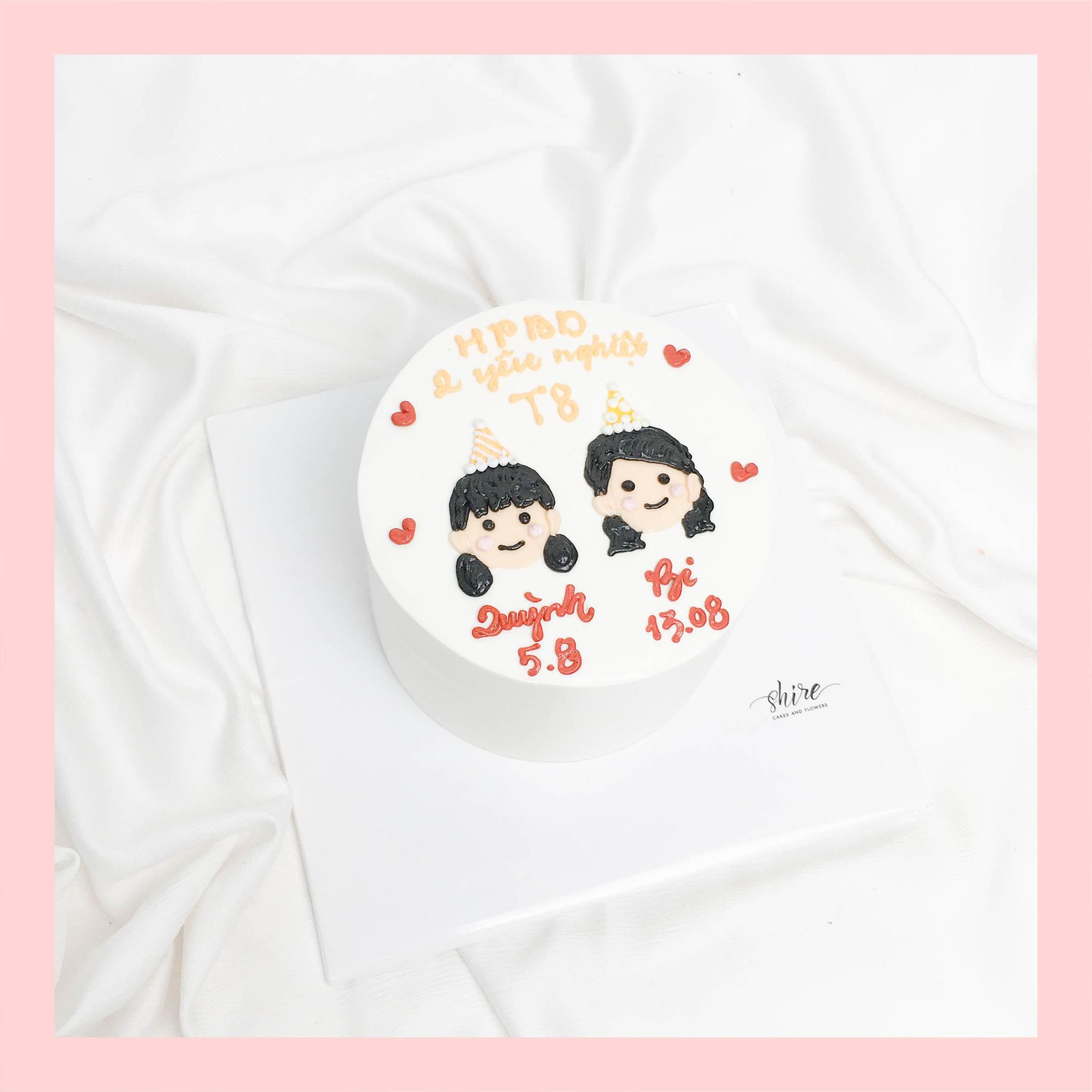 Bánh kem vẽ người nữ - Bánh kem sinh nhật cho nữ