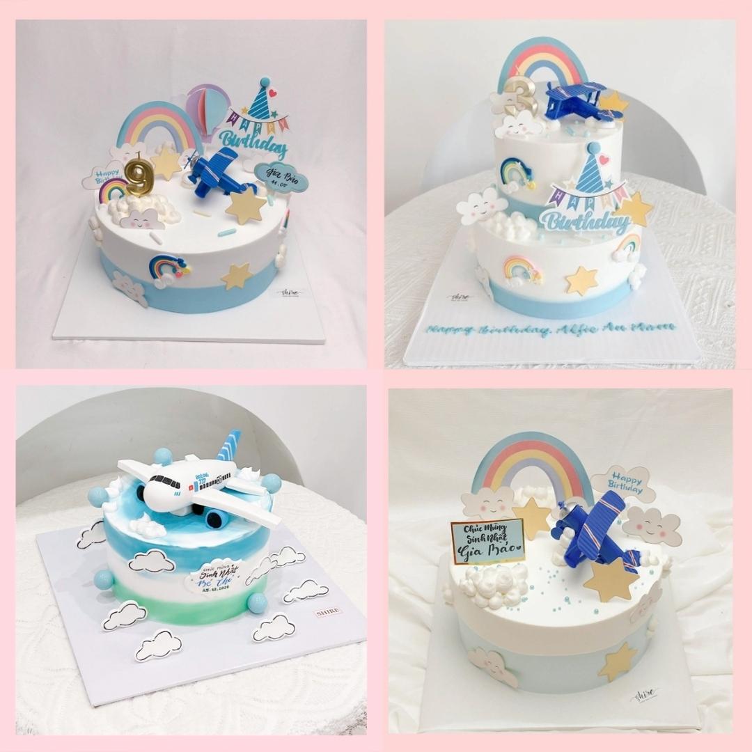 Bánh kem máy bay - Bánh sinh nhật cho bé trai