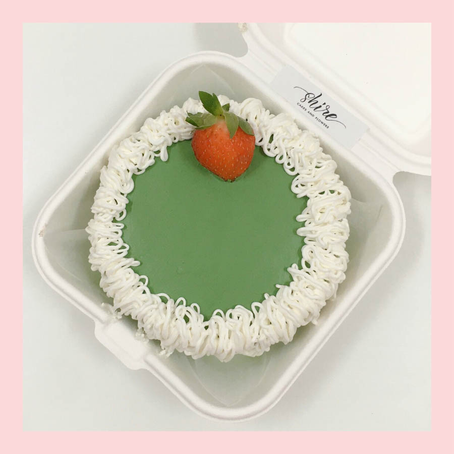 Mini Bento dâu tây - Bánh kem bơ mini hộp bã mía