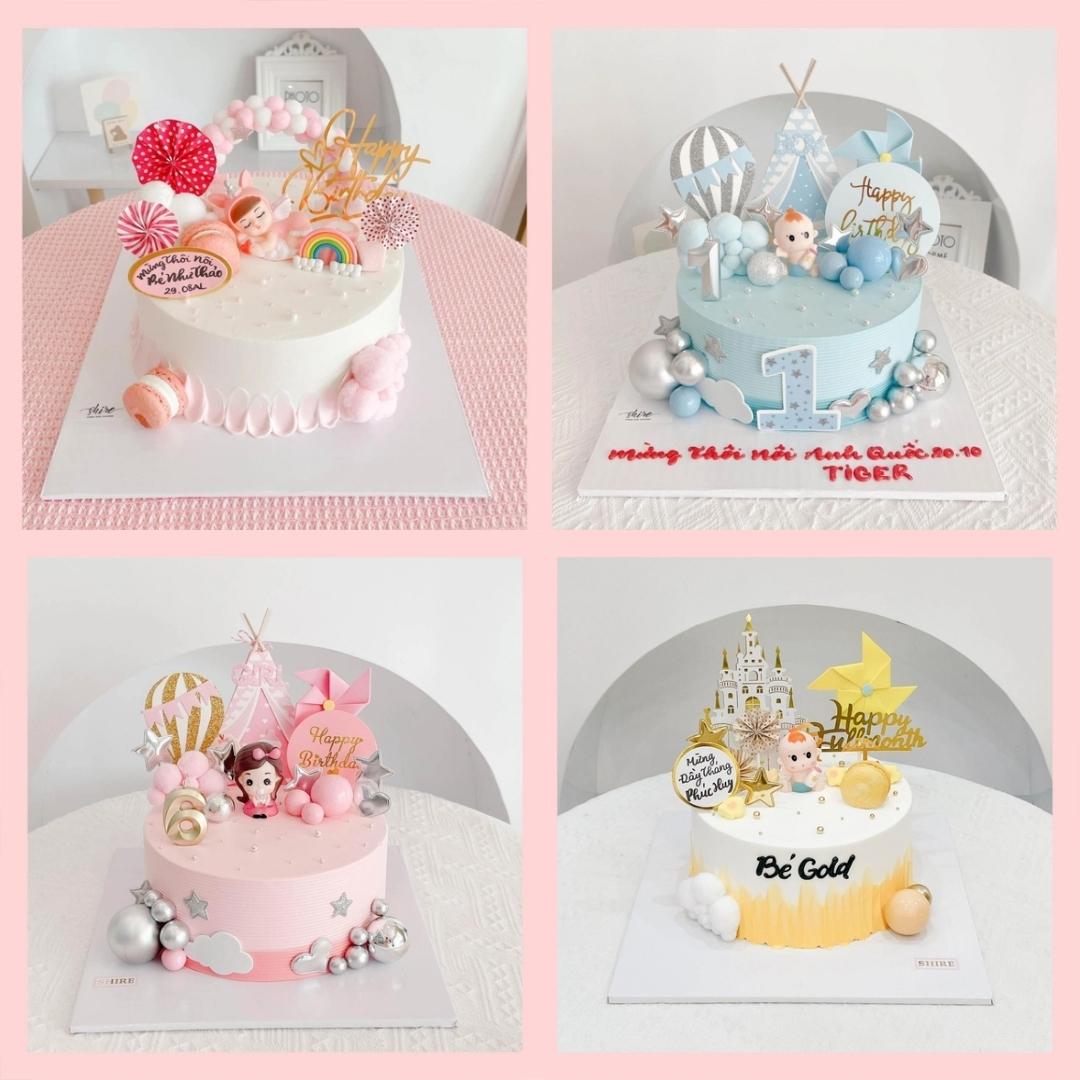 Bánh kem thôi nôi/ đầy tháng - Bánh sinh nhật trẻ em