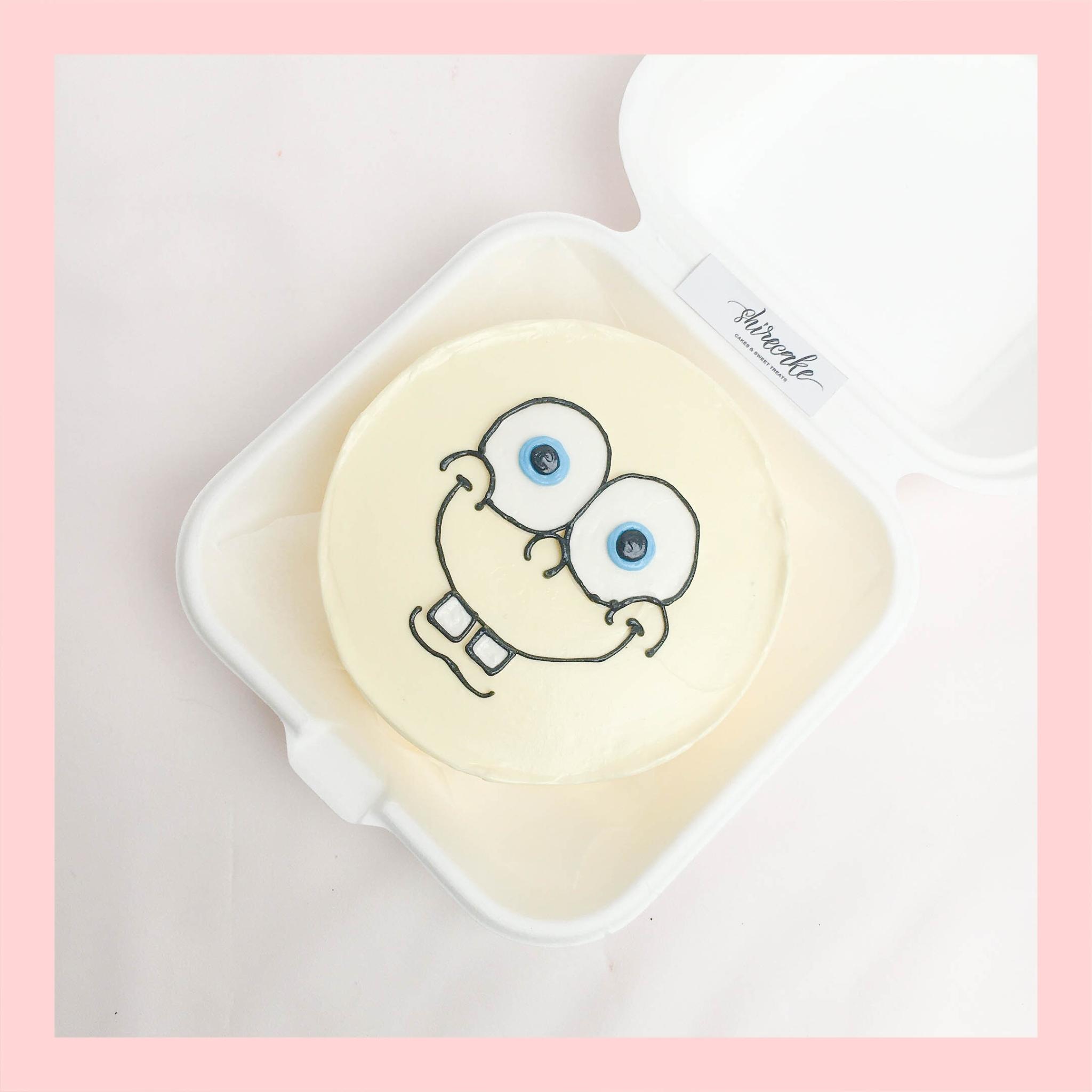 Mini Bento vẽ hình ngộ nghĩnh - Bánh kem bơ mini hộp bã mía