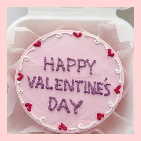 Mini Bento tone màu hồng - Bánh kem bơ mini hộp bã mía