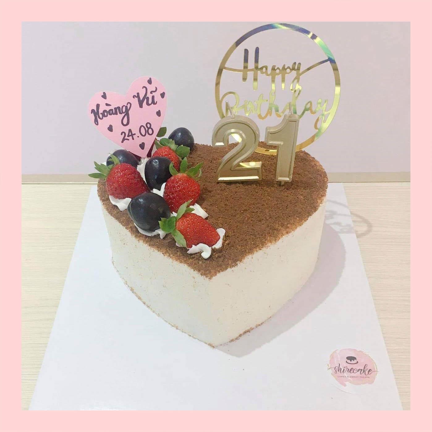 Tiramisu trái tim - Bánh kem tiramisu dạng ổ