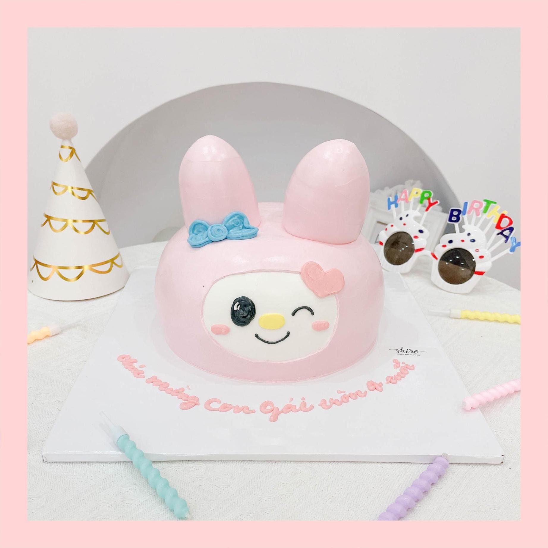 Bánh tạo hình con gấu/ con thỏ 3D - Bánh sinh nhật trẻ em