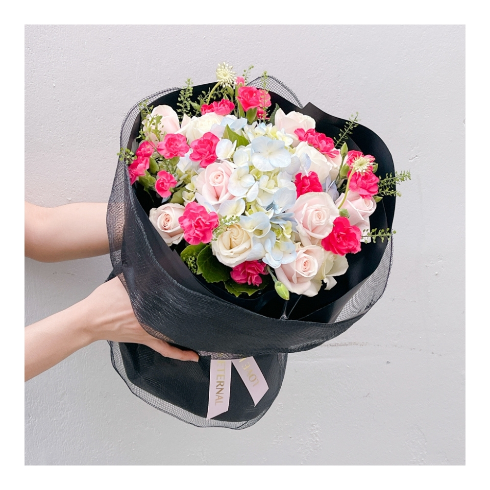 Bó hoa tươi tone mix