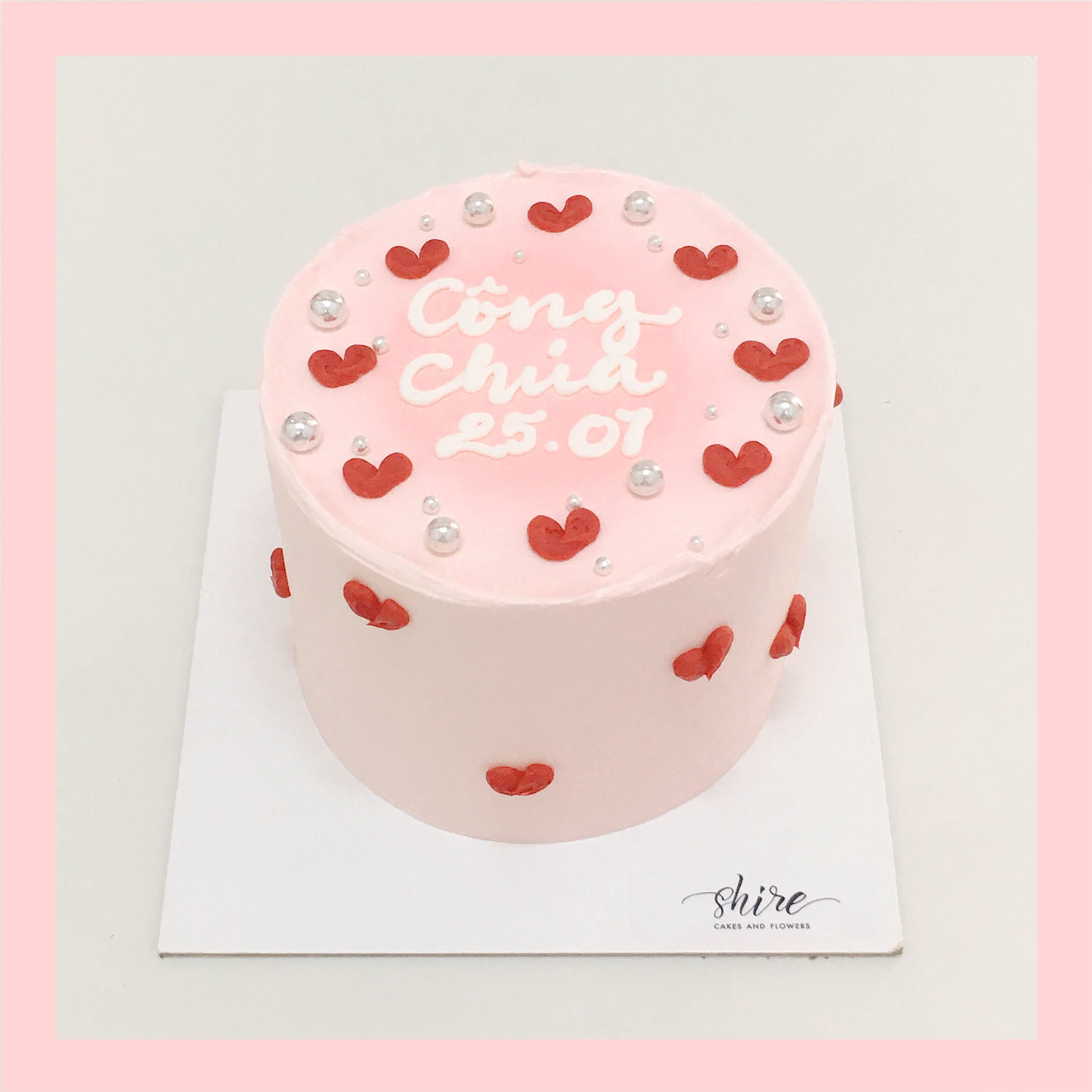 Bánh mini tình yêu/trái tim  - Bánh kem bơ mini 10-12cm