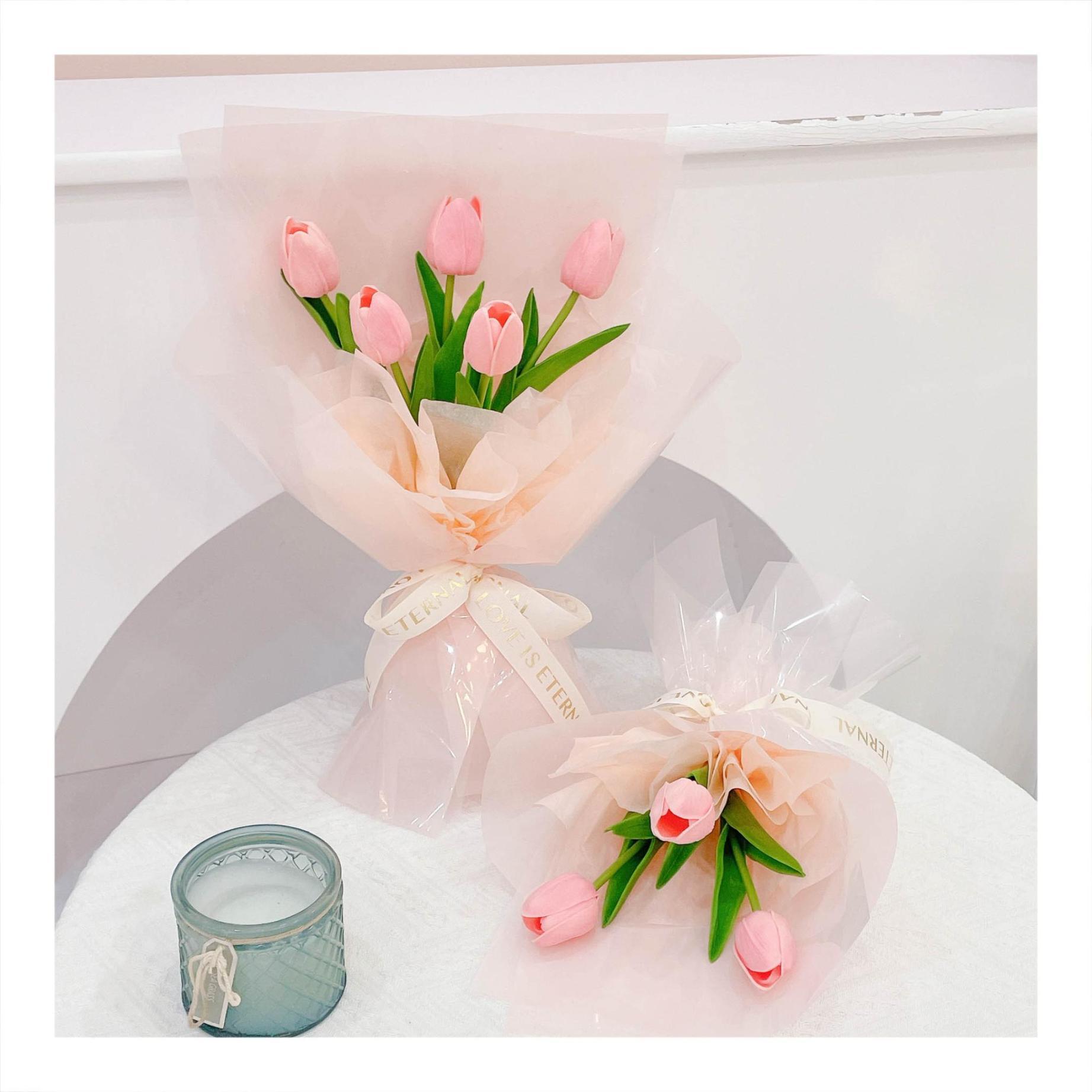 Hoa tulip PU dạng bó