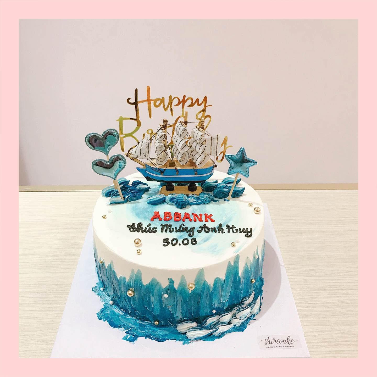 Bánh kem chủ đề đại dương - Bánh sinh nhật bé trai