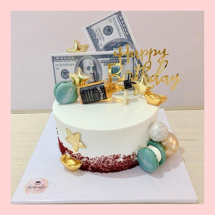 Bánh kem trang trí rượu bia - Bánh kem sinh nhật cho nam