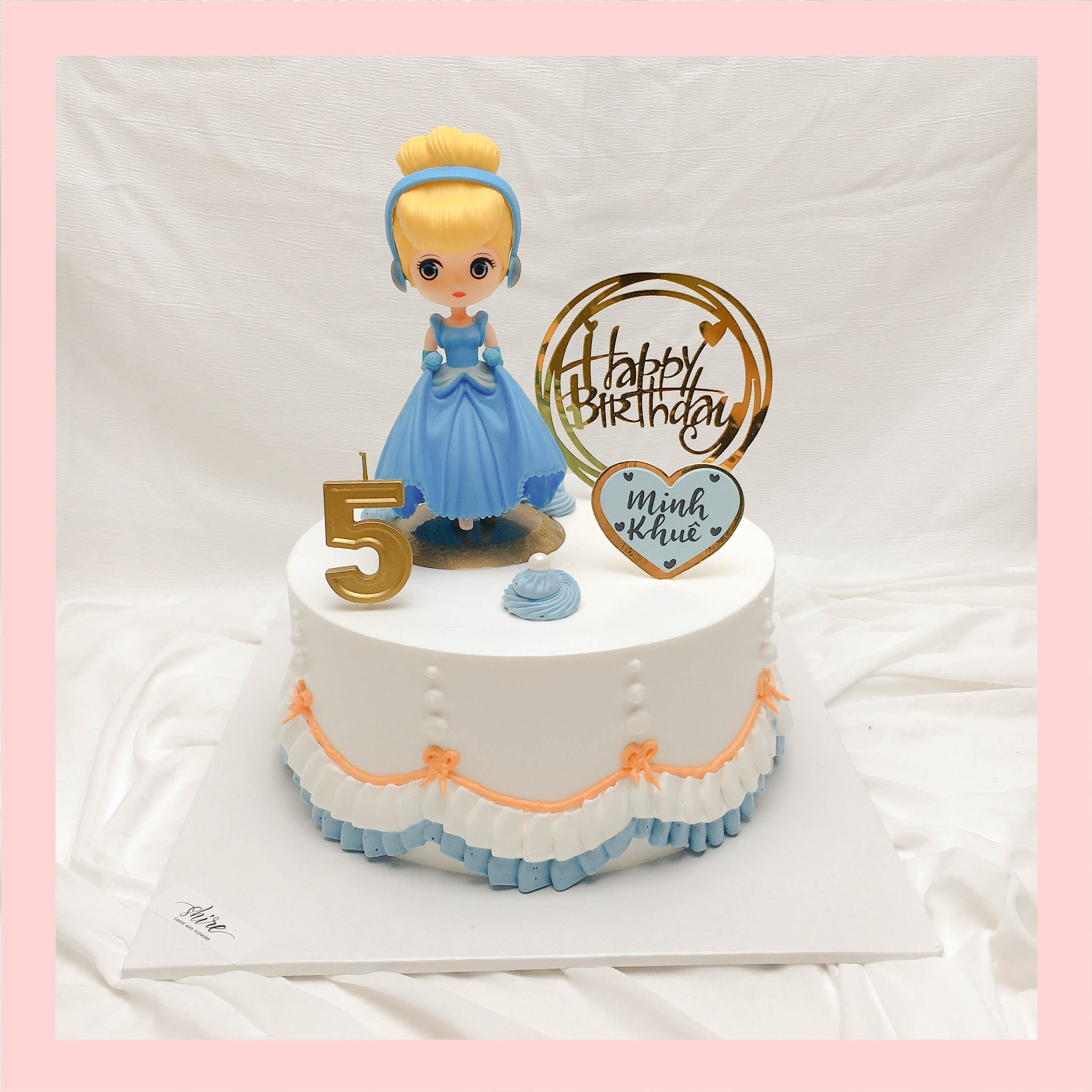 Bánh kem Lọ Lem Cinderella - Bánh sinh nhật công chúa Disney