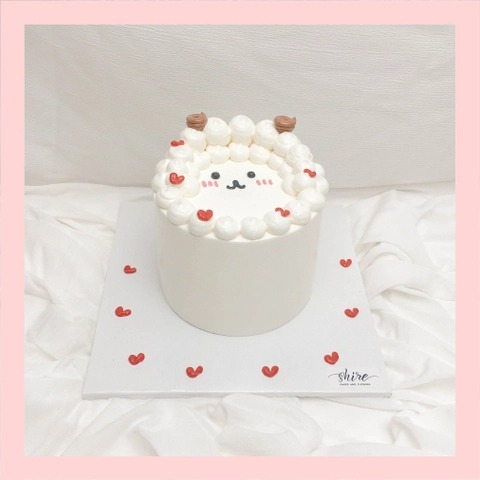 Bánh mini bơm thú 3D- Bánh kem bơ mini 10-12cm