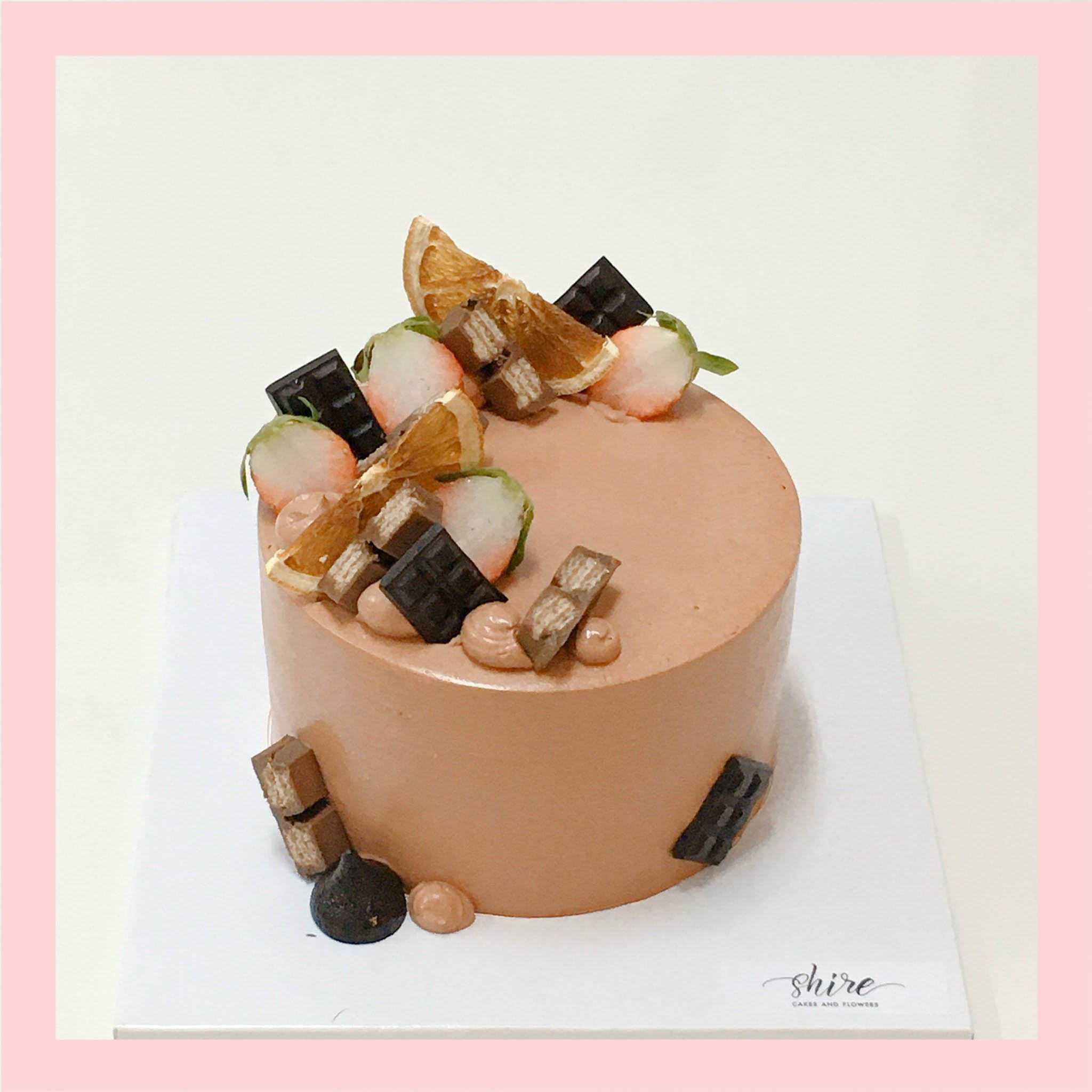 Bánh mini trang trí trái cây - Bánh kem bơ mini 10-12cm