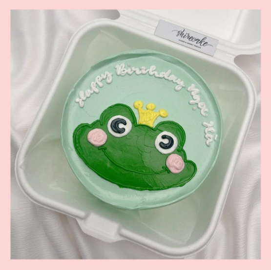 Mini Bento hình động vật dễ thương - Bánh kem bơ mini hộp bã mía