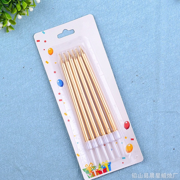 Nến sinh nhật nhũ dài cao cấp