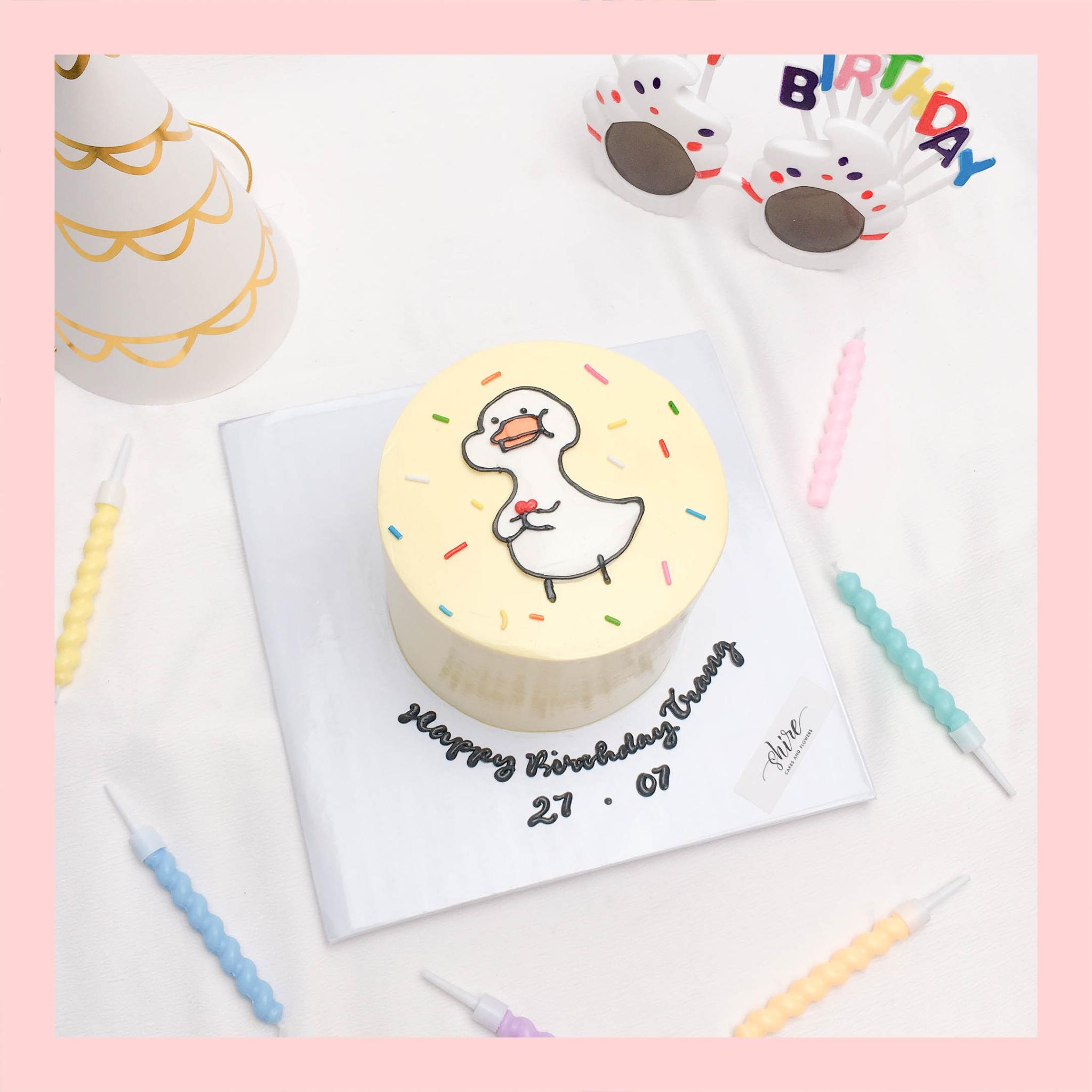 Bánh mini hình thú cute cho bé  - Bánh kem bơ mini 10-12cm