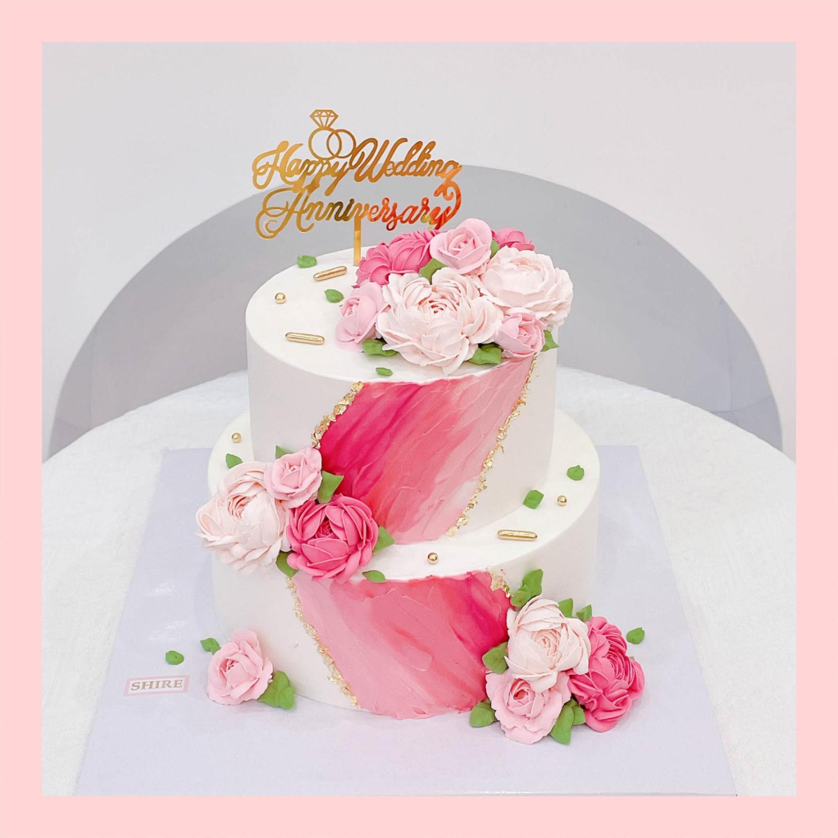 Bánh kem hai tầng cho nữ - Bánh kem sinh nhật cho nữ