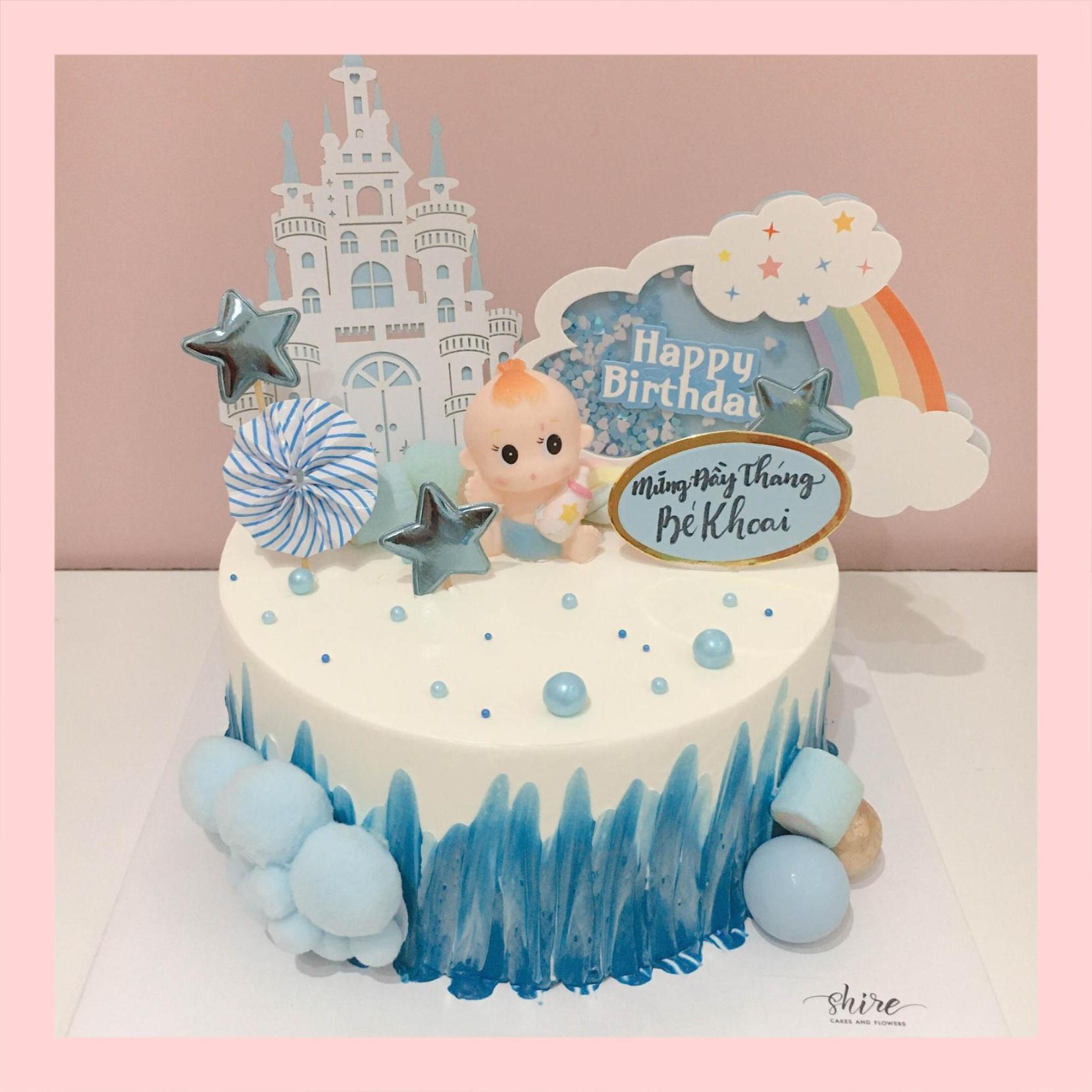 Bánh kem thôi nôi/ đầy tháng - Bánh sinh nhật trẻ em