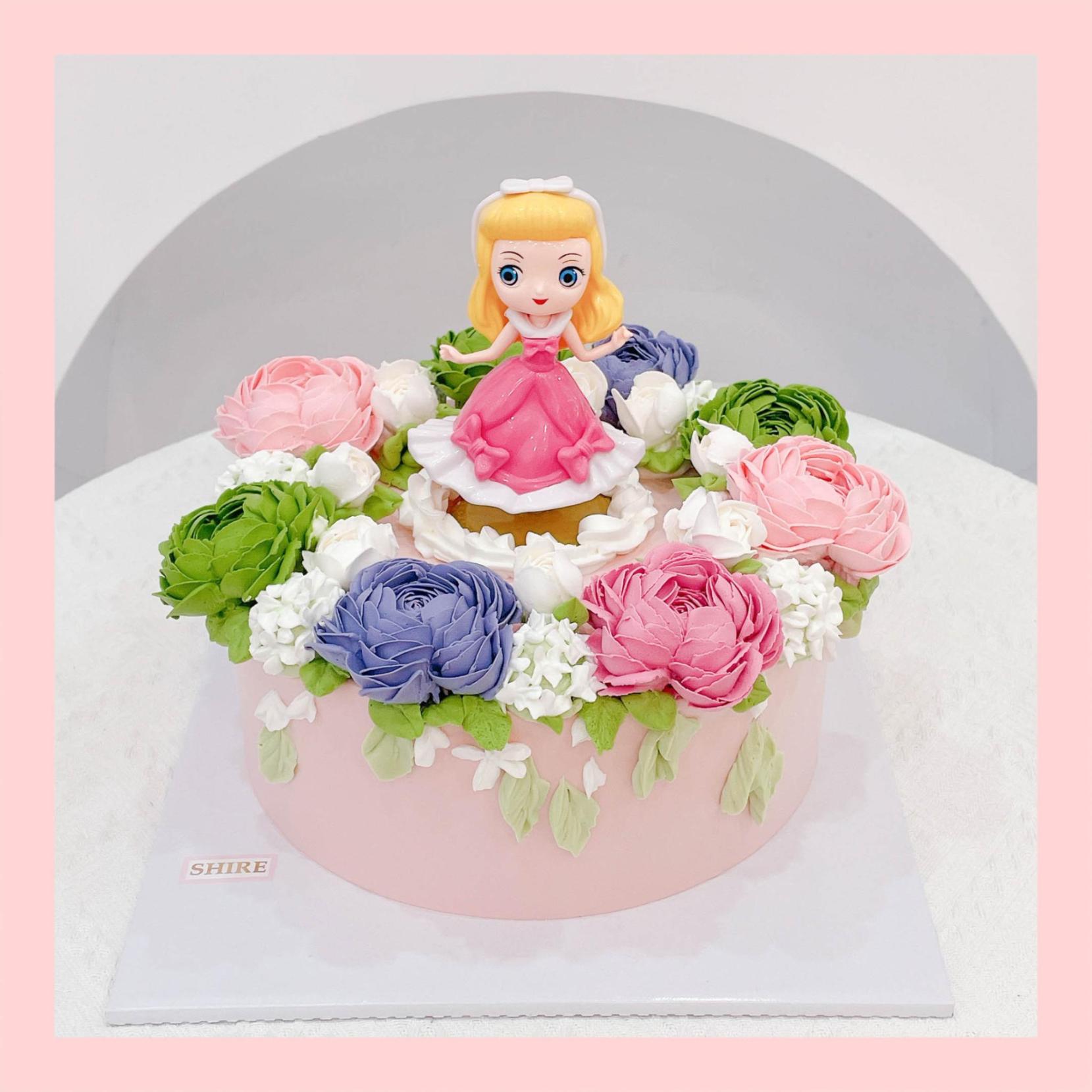 Bánh kem người đẹp ngủ trong rừng Aurora - Bánh sinh nhật công chúa Disney