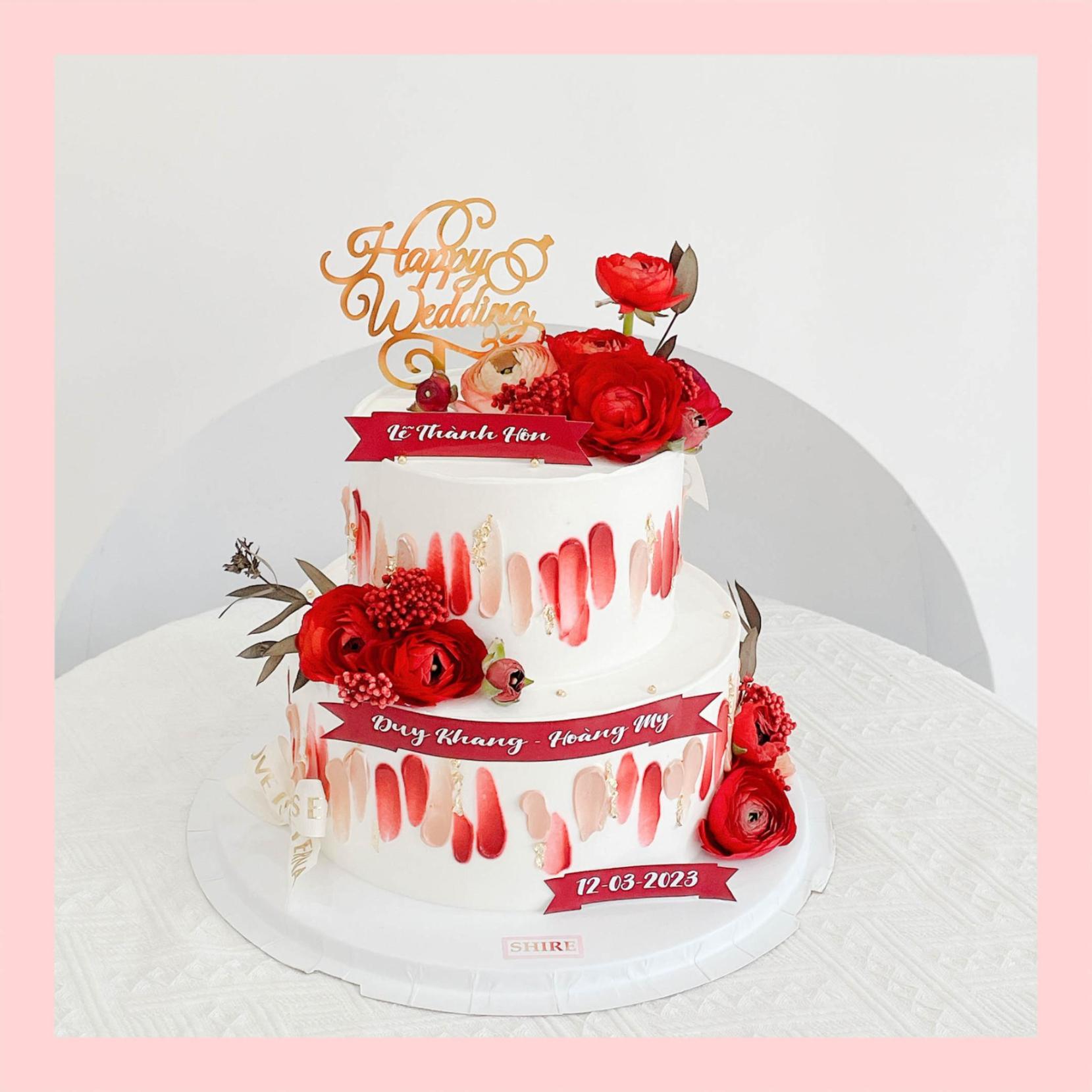 Bánh kem hai tầng cho nữ - Bánh kem sinh nhật cho nữ