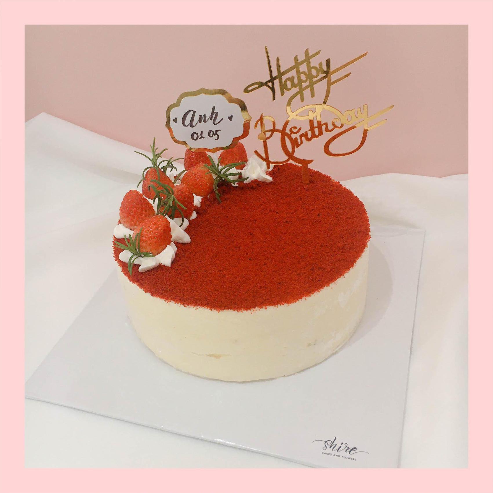 Tiramisu phủ redvelvet  - Bánh kem tiramisu dạng ổ
