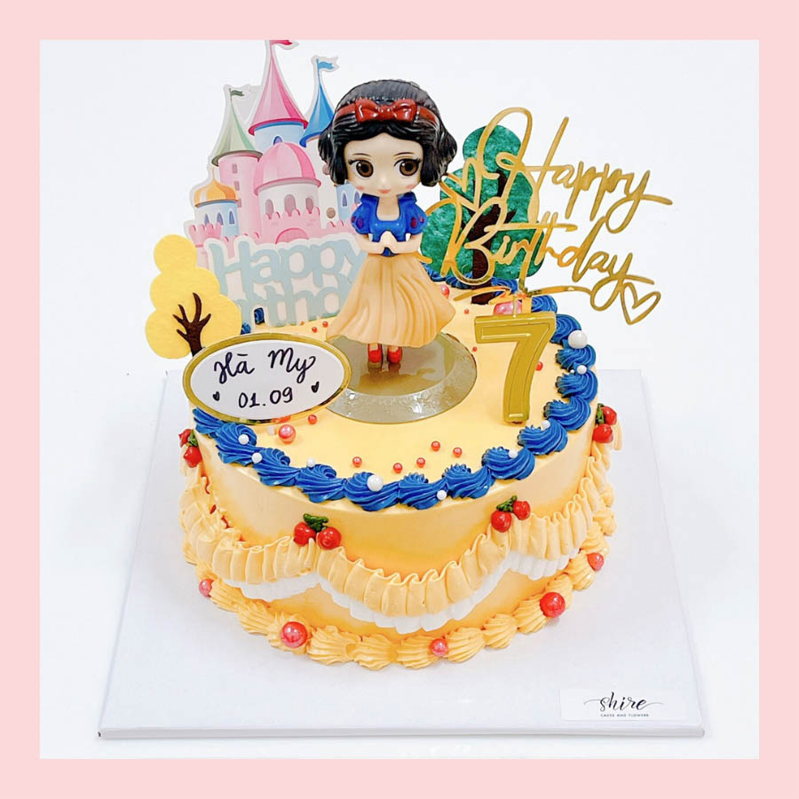 Bánh kem Bạch Tuyết Snow White - Bánh sinh nhật công chúa Disney