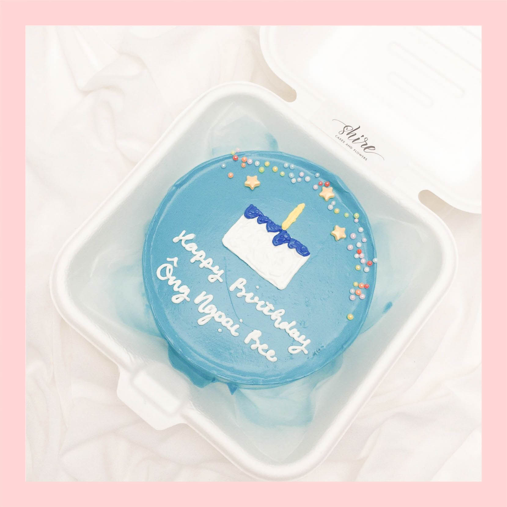 Mini Bento nhiều chủ đề - Bánh kem bơ mini hộp bã mía