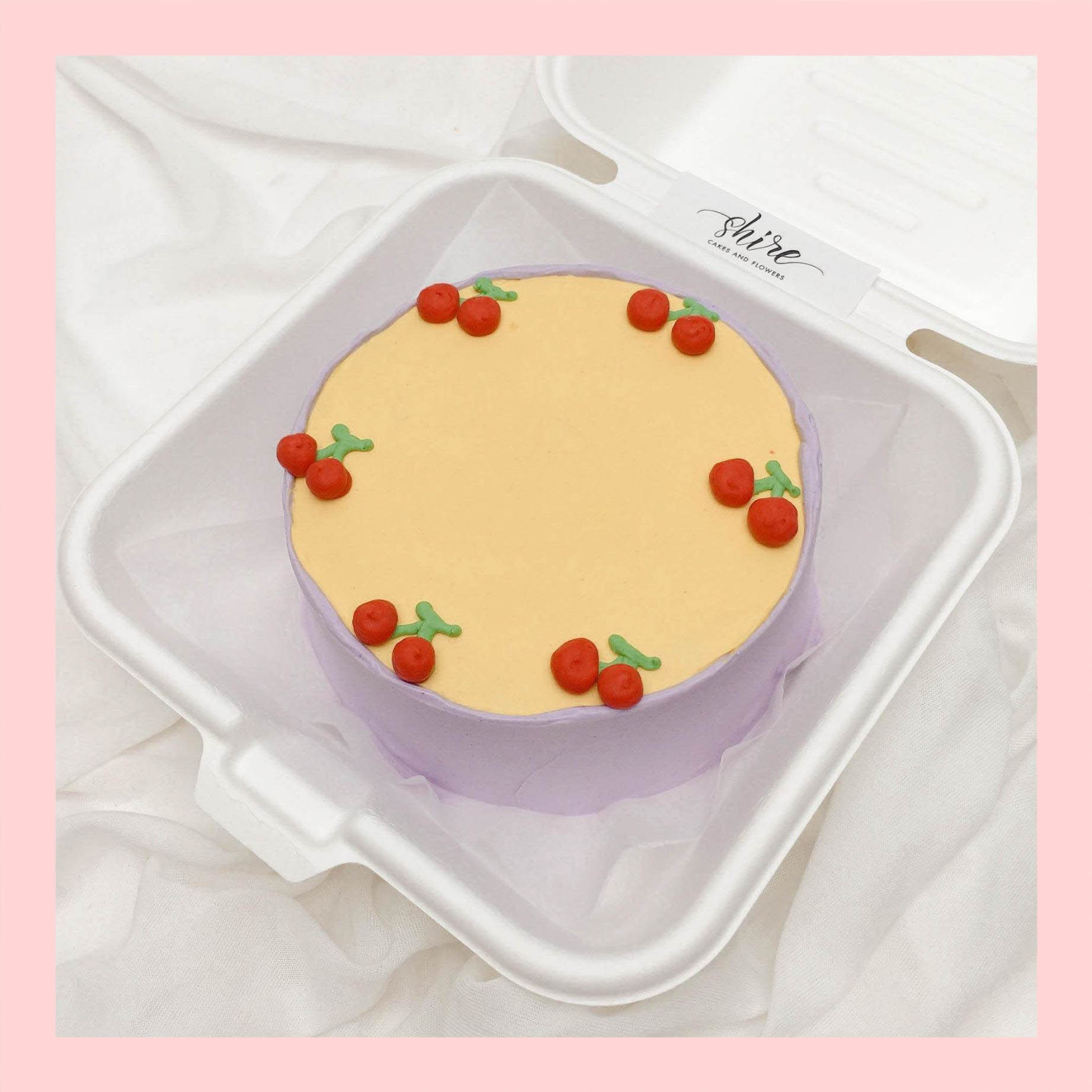 Mini Bento trái cây khác - Bánh kem bơ mini hộp bã mía