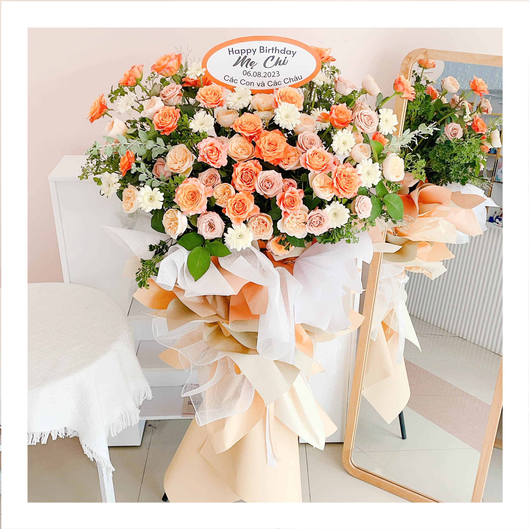 Kệ hoa tươi Khai Trương đủ màu