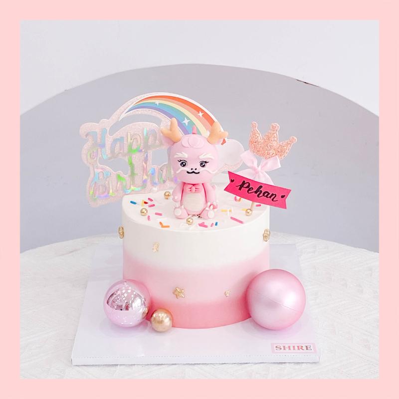 Bánh kem tạo hình con hổ/ con rồng cho bé - Bánh kem fondant