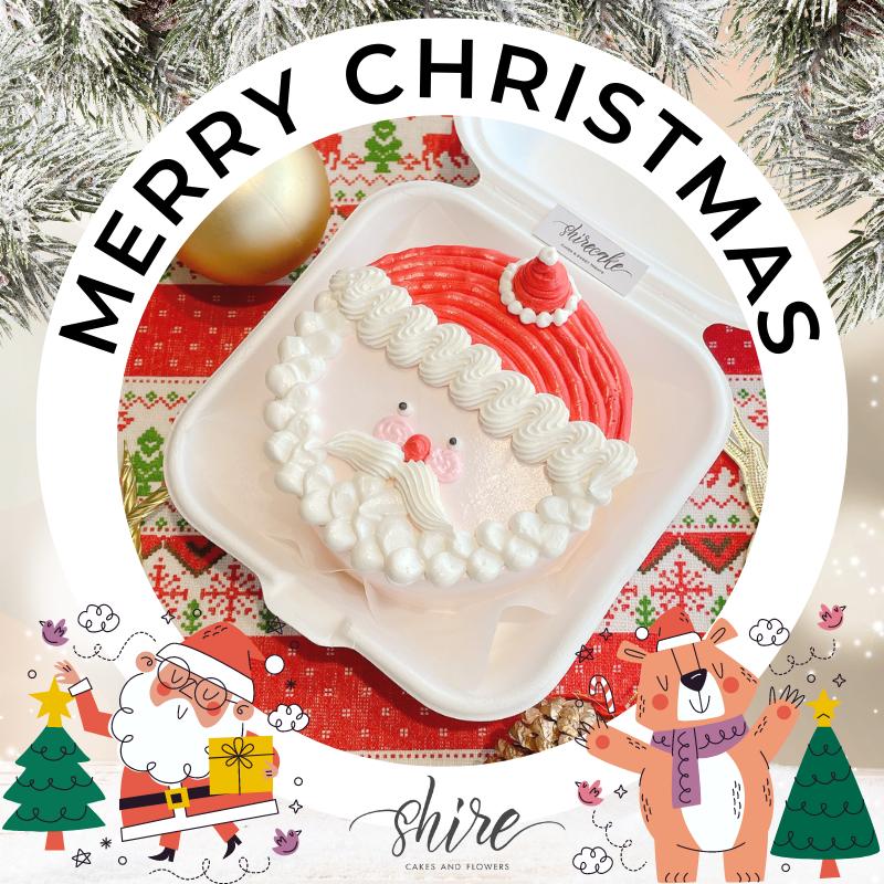 Mini Bento Giáng Sinh 2022 - Bánh kem bơ mini bento hộp bã mía