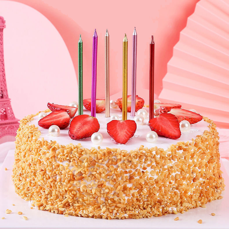 Nến sinh nhật nhũ đơn cao cấp