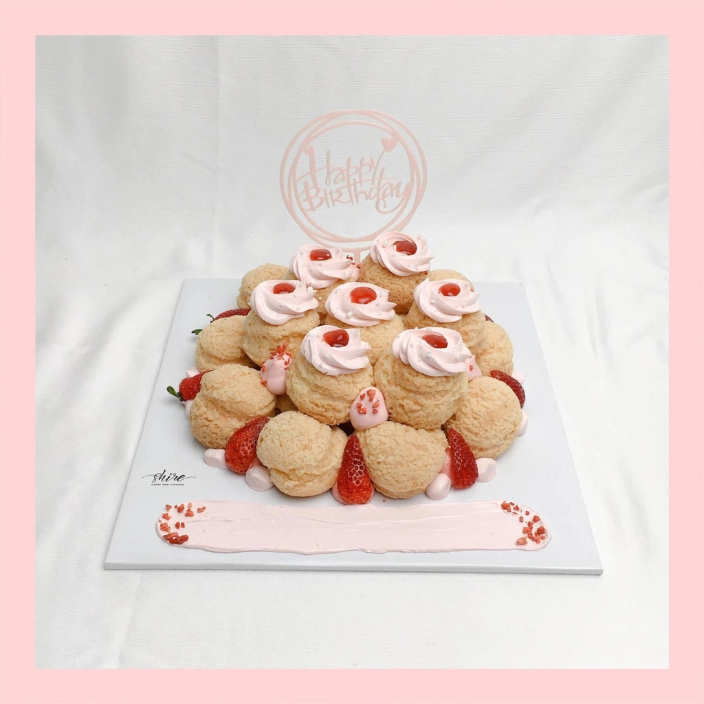 Su kem giòn sinh nhật trái cây - Choux creme