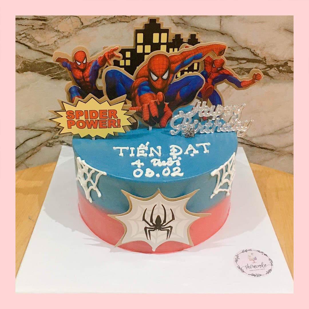 Bánh kem người nhện - Bánh sinh nhật bé trai