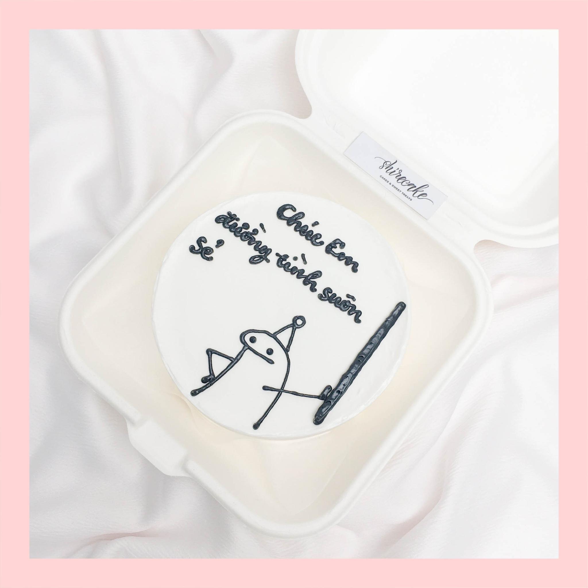 Mini Bento vẽ hình ngộ nghĩnh - Bánh kem bơ mini hộp bã mía