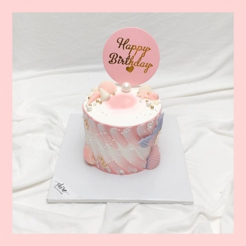 Bánh mini phụ kiện hiện đại - Bánh kem bơ mini 10-12cm