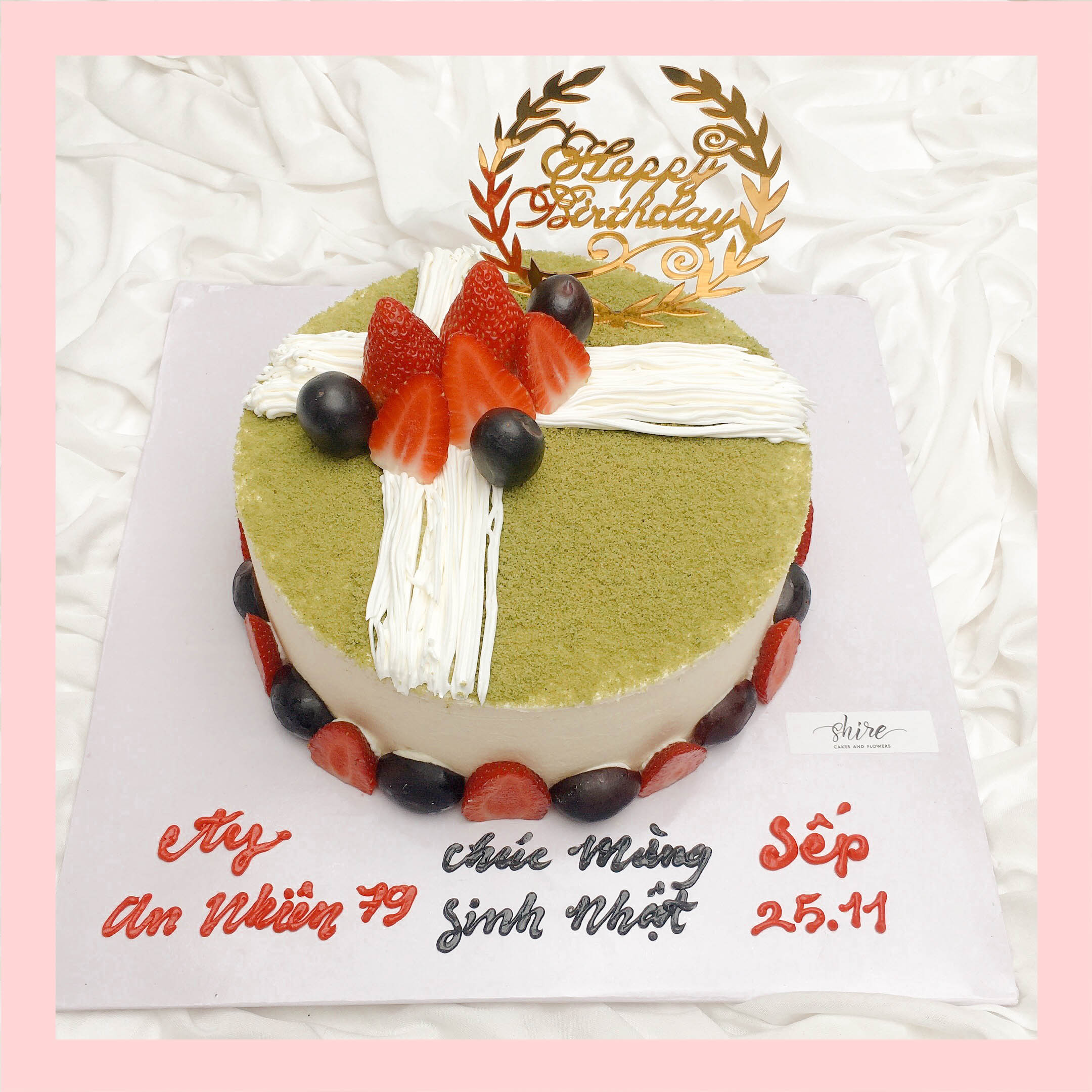 Tiramisu trà xanh  - Bánh kem tiramisu dạng ổ