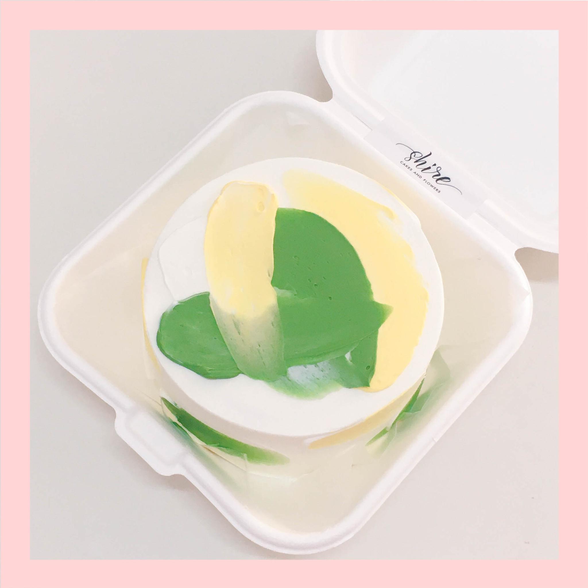 Mini Bento tone màu mix - Bánh kem bơ mini hộp bã mía