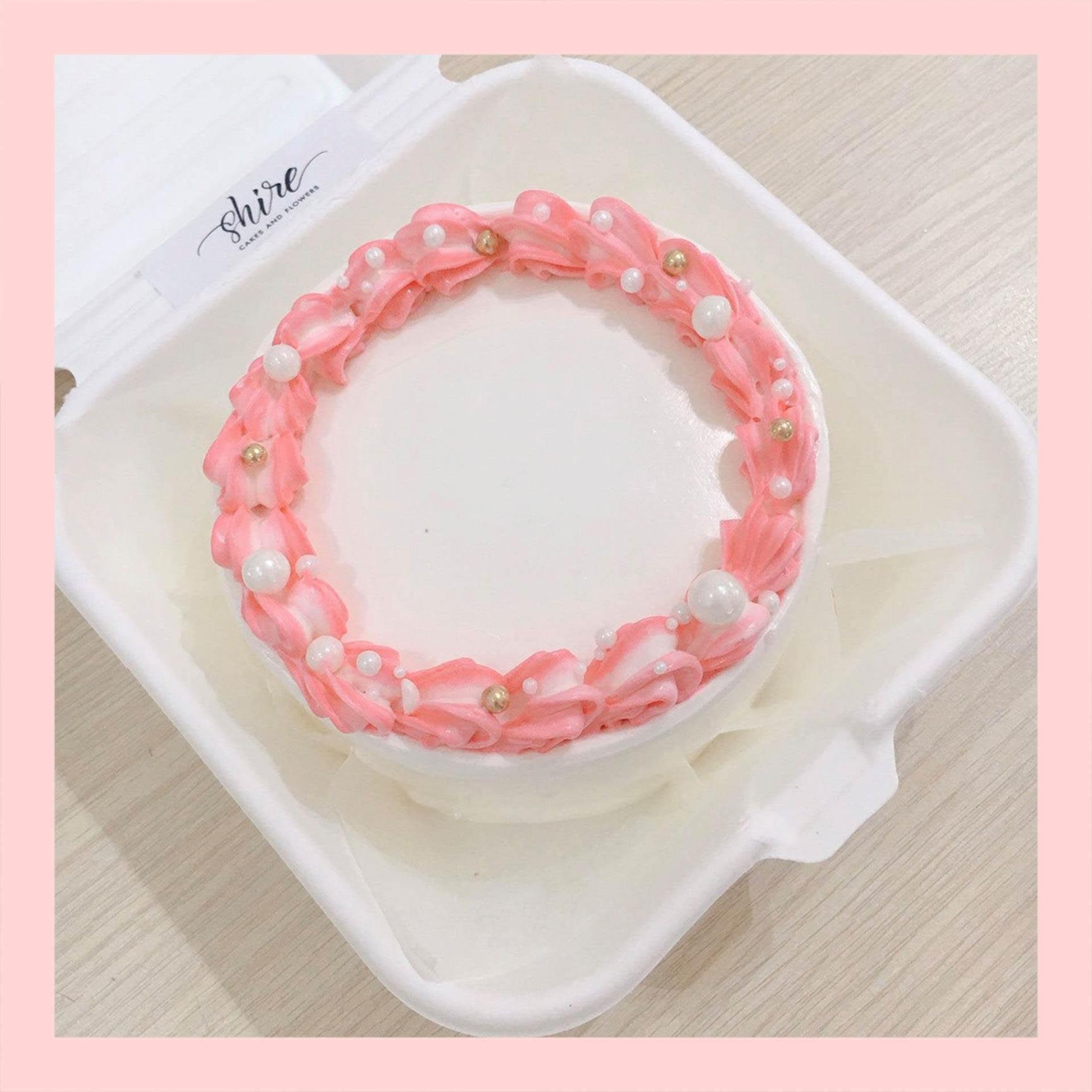 Mini Bento tone màu hồng - Bánh kem bơ mini hộp bã mía