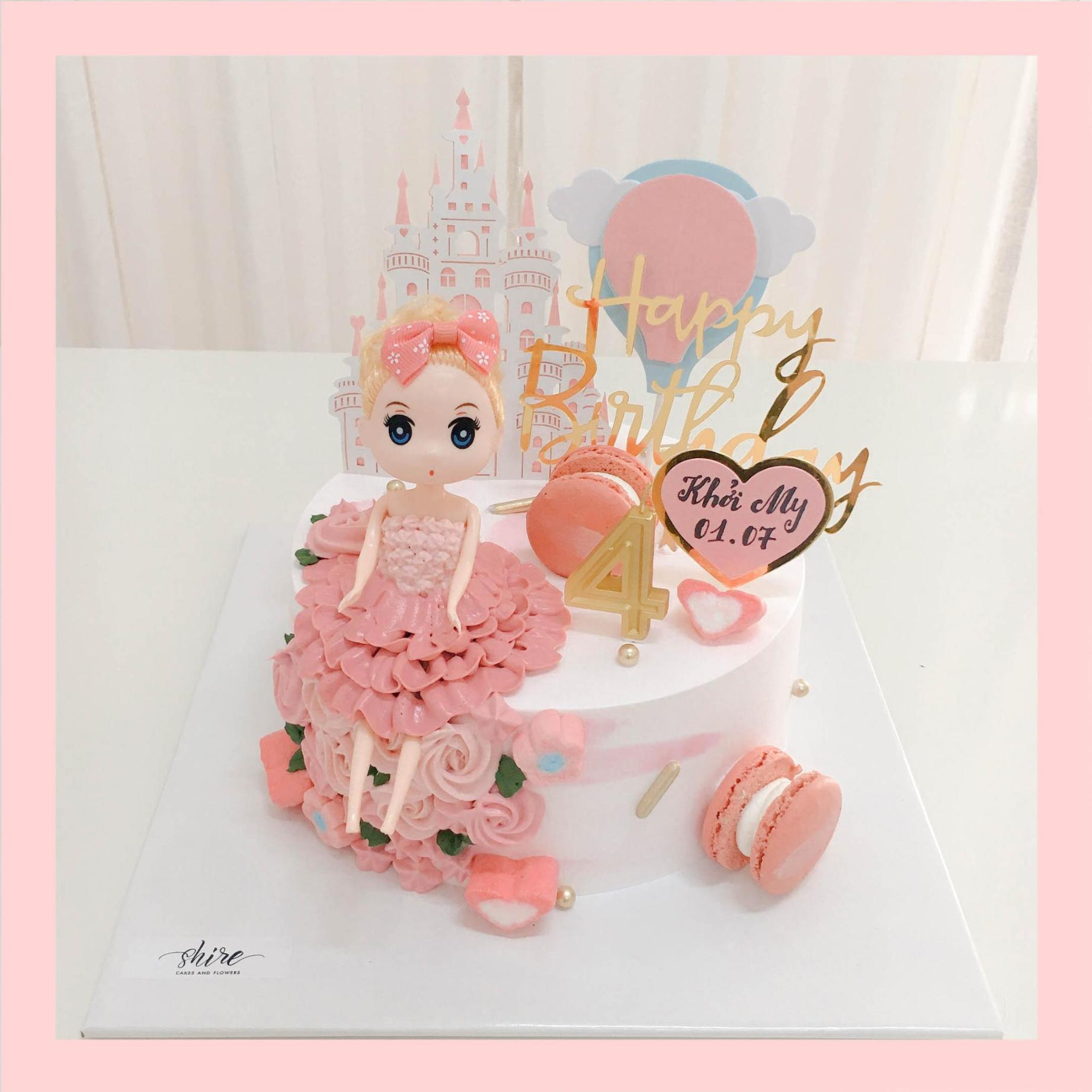 Bánh kem búp bê - Bánh sinh nhật bé gái