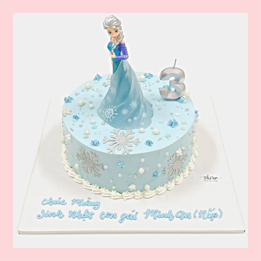 Bánh kem nữ hoàng băng giá Elsa - Bánh sinh nhật công chúa Disney