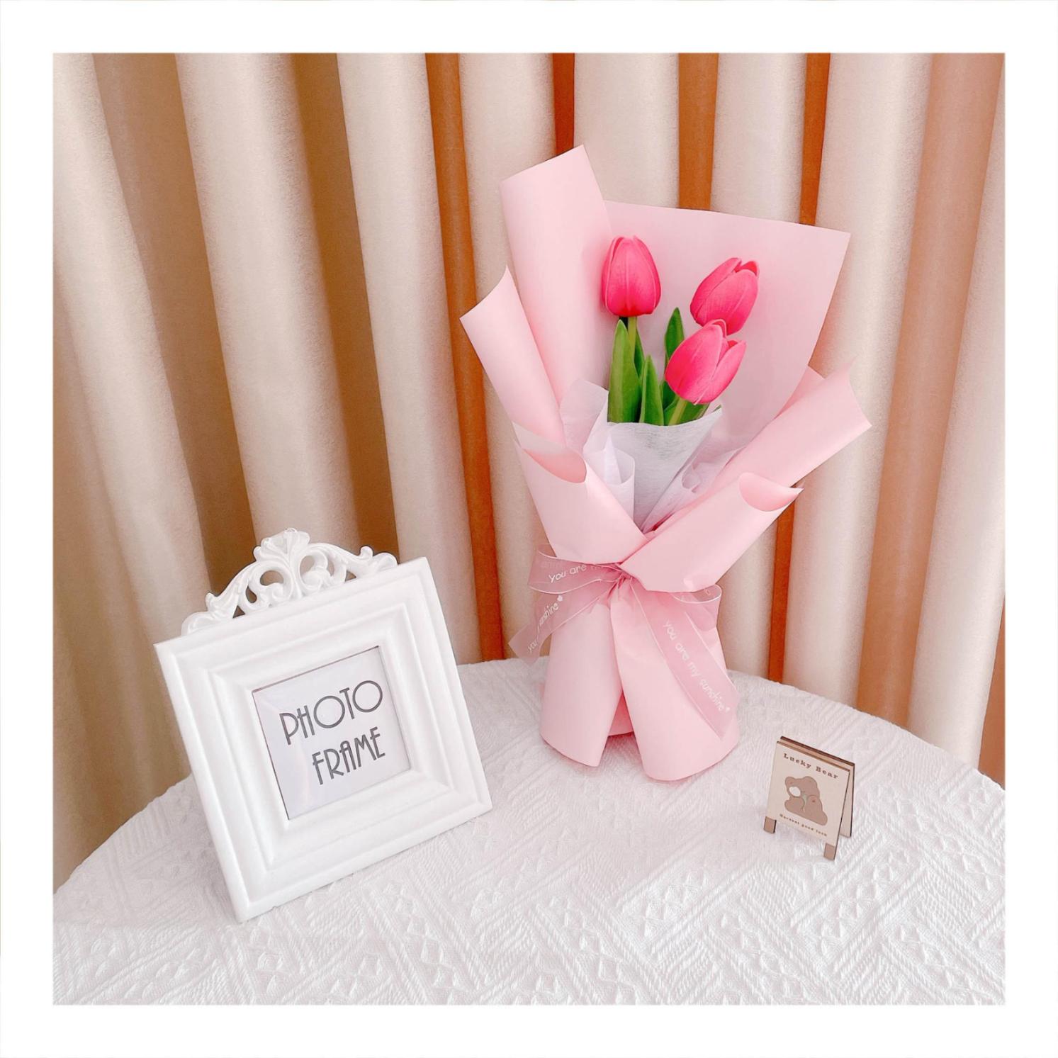 Hoa tulip PU dạng bó