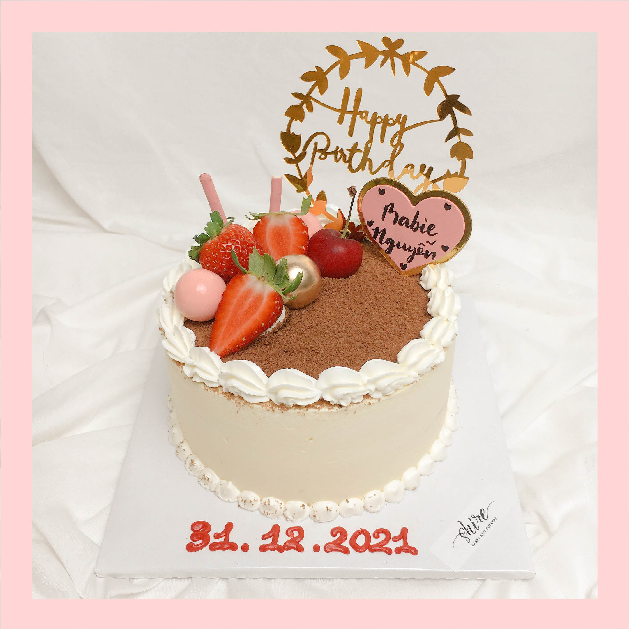 Tiramisu cỡ nhỏ 12-14cm - Bánh kem tiramisu dạng ổ