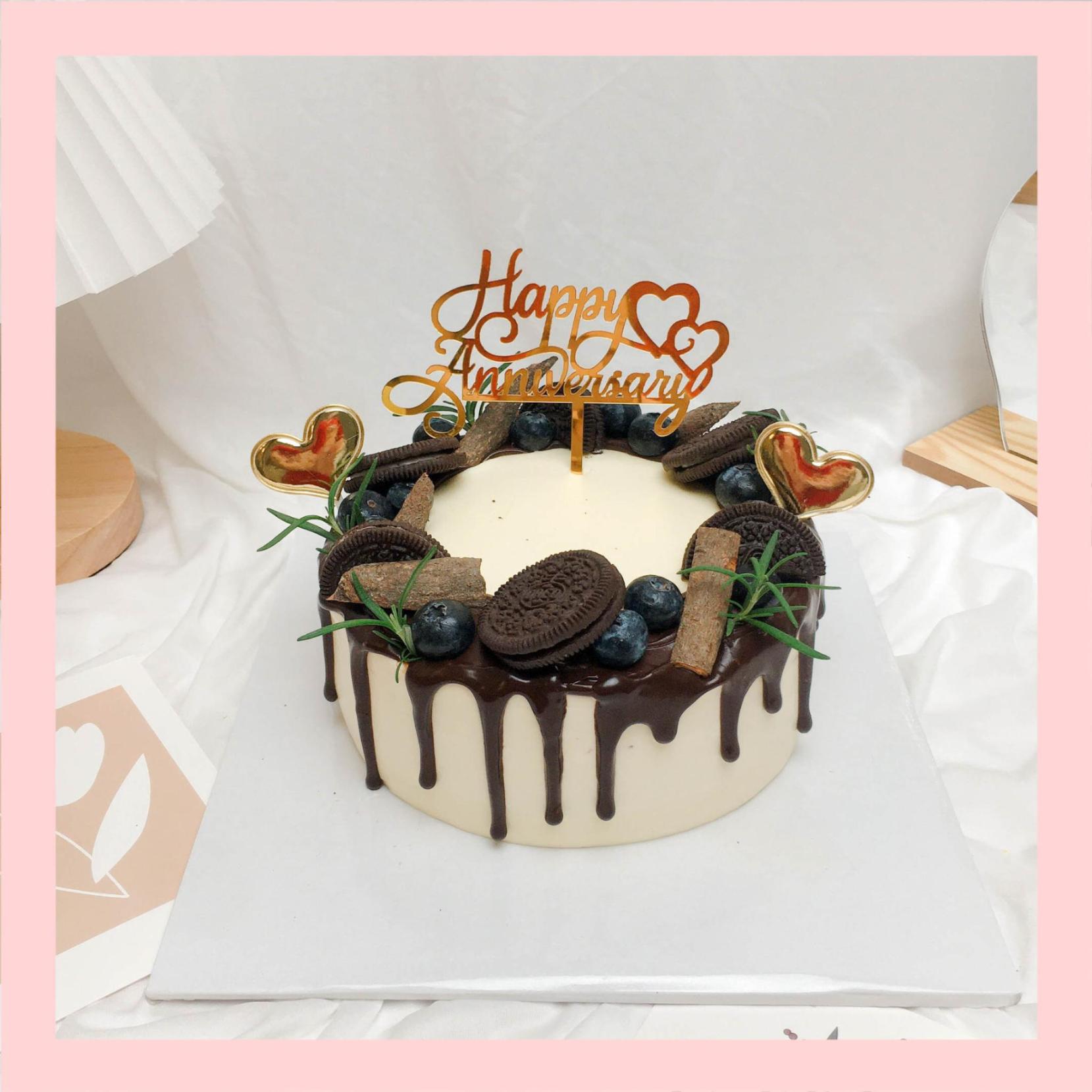 Bánh trang trí việt quất - Bánh kem sinh nhật