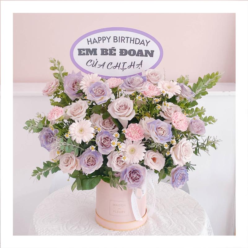 Giỏ hoa tươi mừng sinh nhật