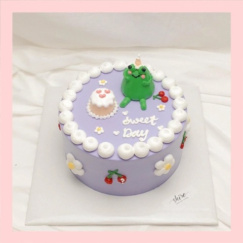 Bánh bơm thú hình con heo/con ếch/con gà/con cọp 3D dễ thương - Bánh sinh nhật trẻ em