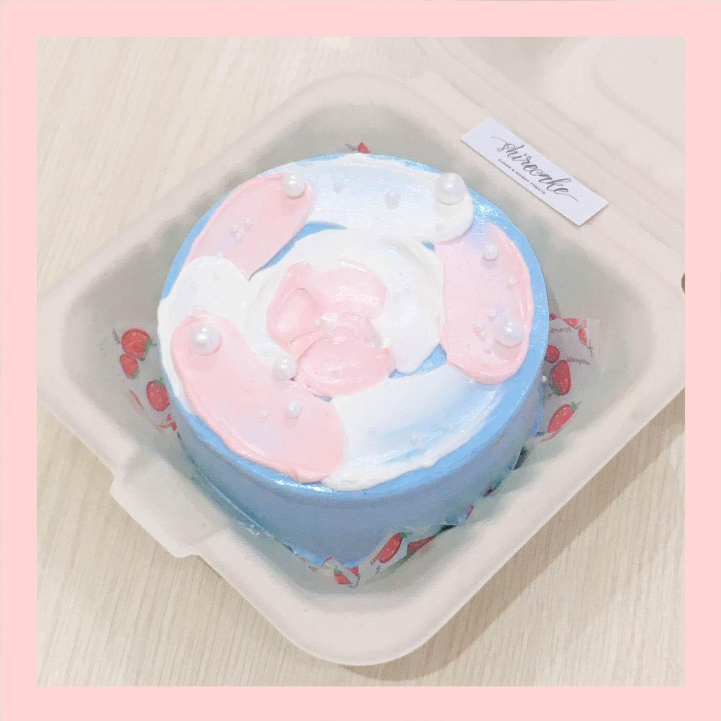 Mini Bento tone màu mix - Bánh kem bơ mini hộp bã mía