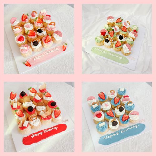 Su kem giòn xếp vuông - Choux creme