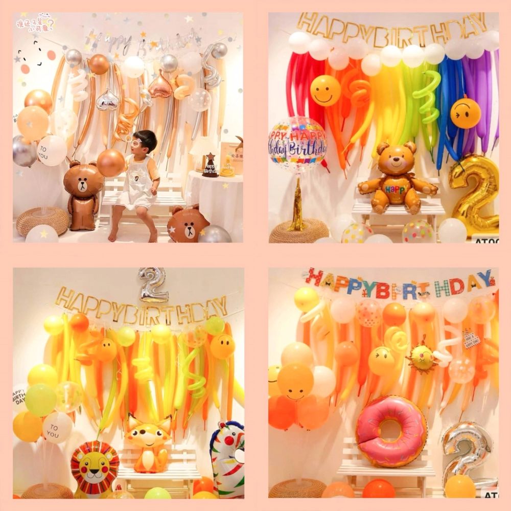 Set bong bóng trang trí tiệc - Phong cách Hàn Quốc